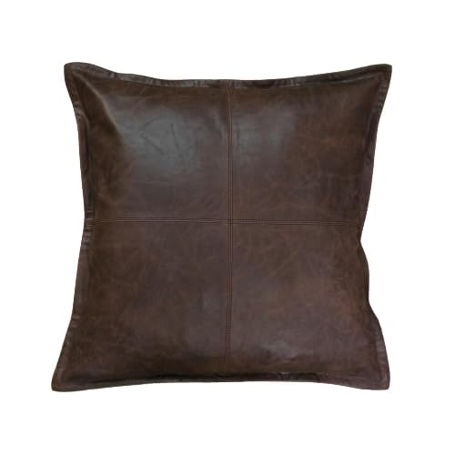 Lambskin Leather Pillow Cover