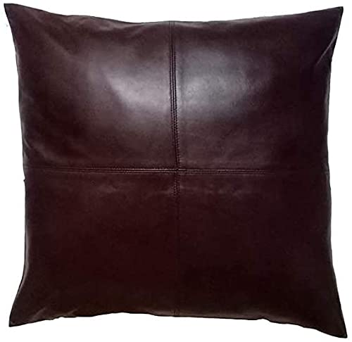 Lambskin Leather Pillow Cover