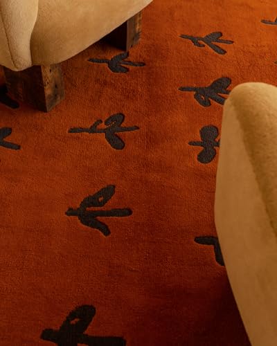 Floor Theory Hand Tufted Wool Area Rug – Premium New Zealand Wool Carpet – Modern Indoor Rugs 0.5 Inch Thick for Living Room & Bedroom