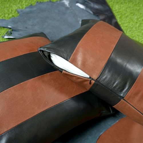 Lambskin Leather Pillow Cover