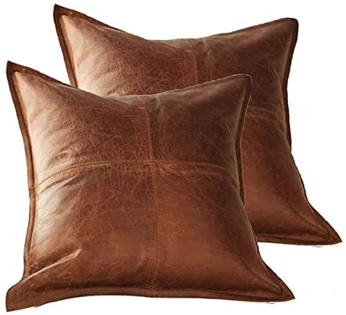 Lambskin Leather Pillow Cover