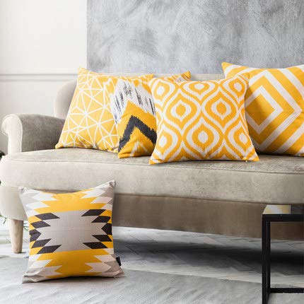 Cotton Linen Cushion Cover Set