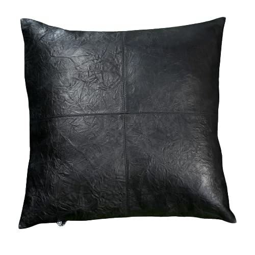 Lambskin Leather Pillow Cover