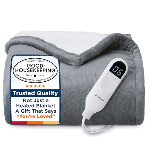 Bedsure Heated Blanket with Preheate Function