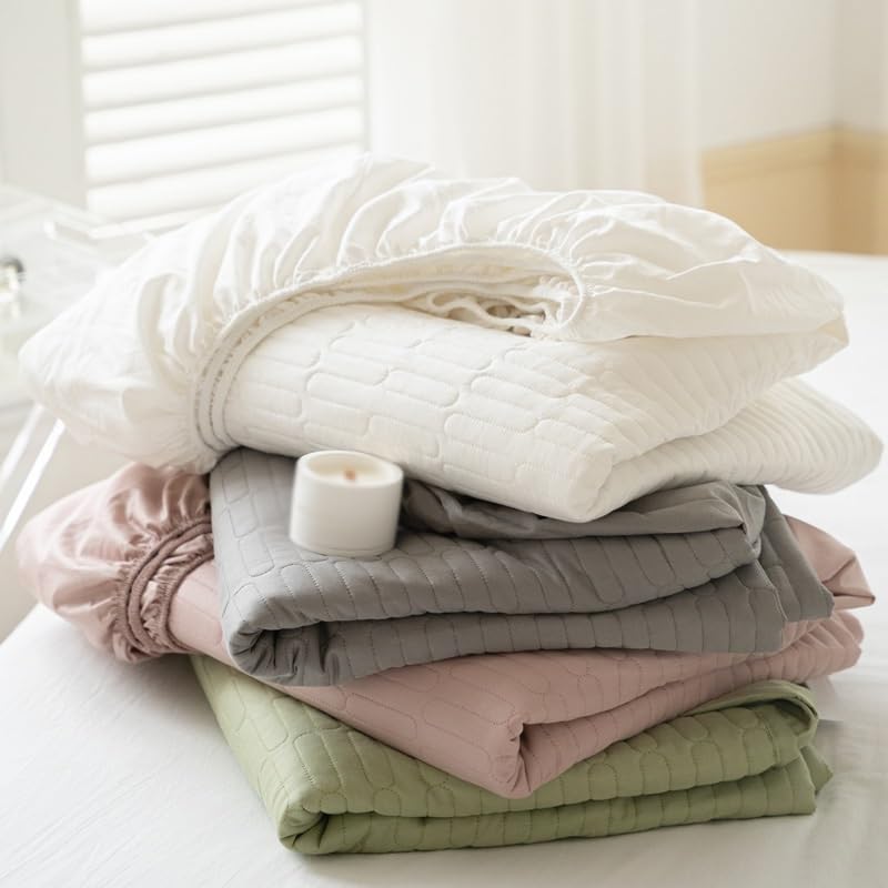 Soft Elastic Bed Skirt Set