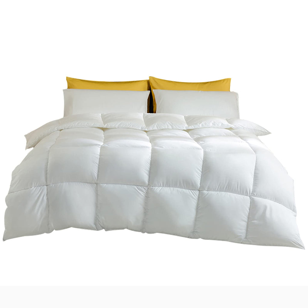 Luxury White Duck Down Comforter Set
