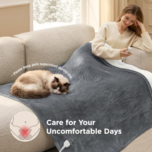Bedsure Heated Blanket with Preheate Function
