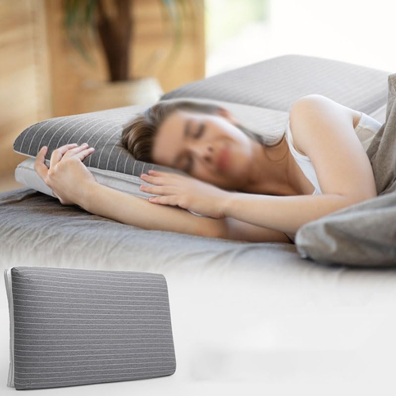 Knitted Cotton Memory Foam Pillow