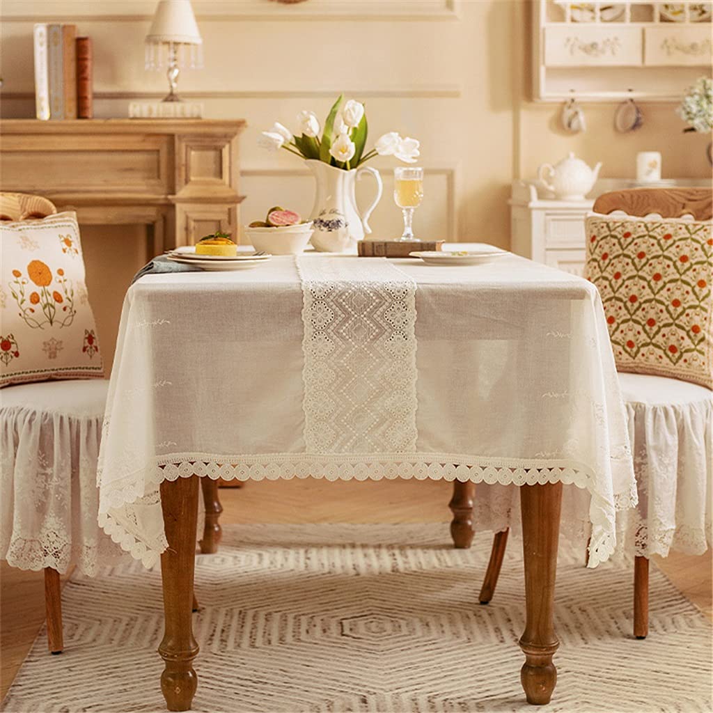 Lace Embroidered Tablecloth