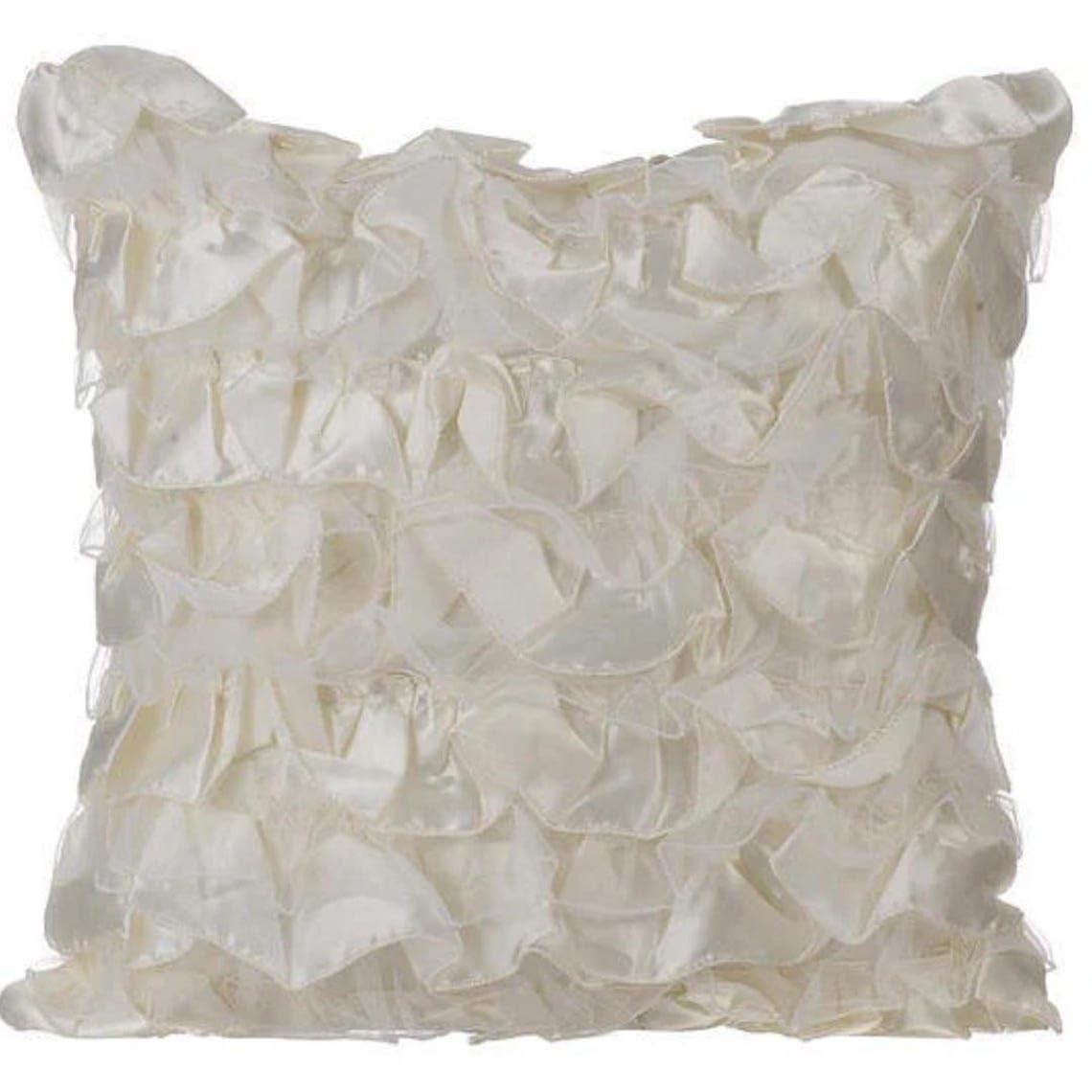 Vintage Ruffled Pillow Cover