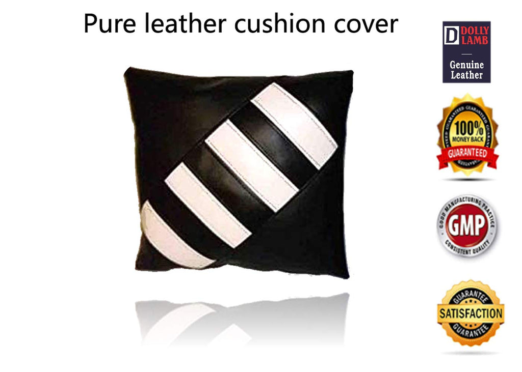 Lambskin Leather Pillow Cover Set