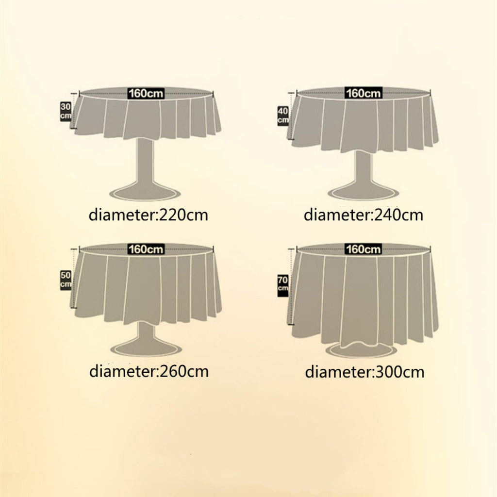 Striped Waterproof Tablecloth