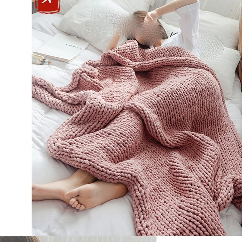 Hand-Woven Chunky Thread Blanket