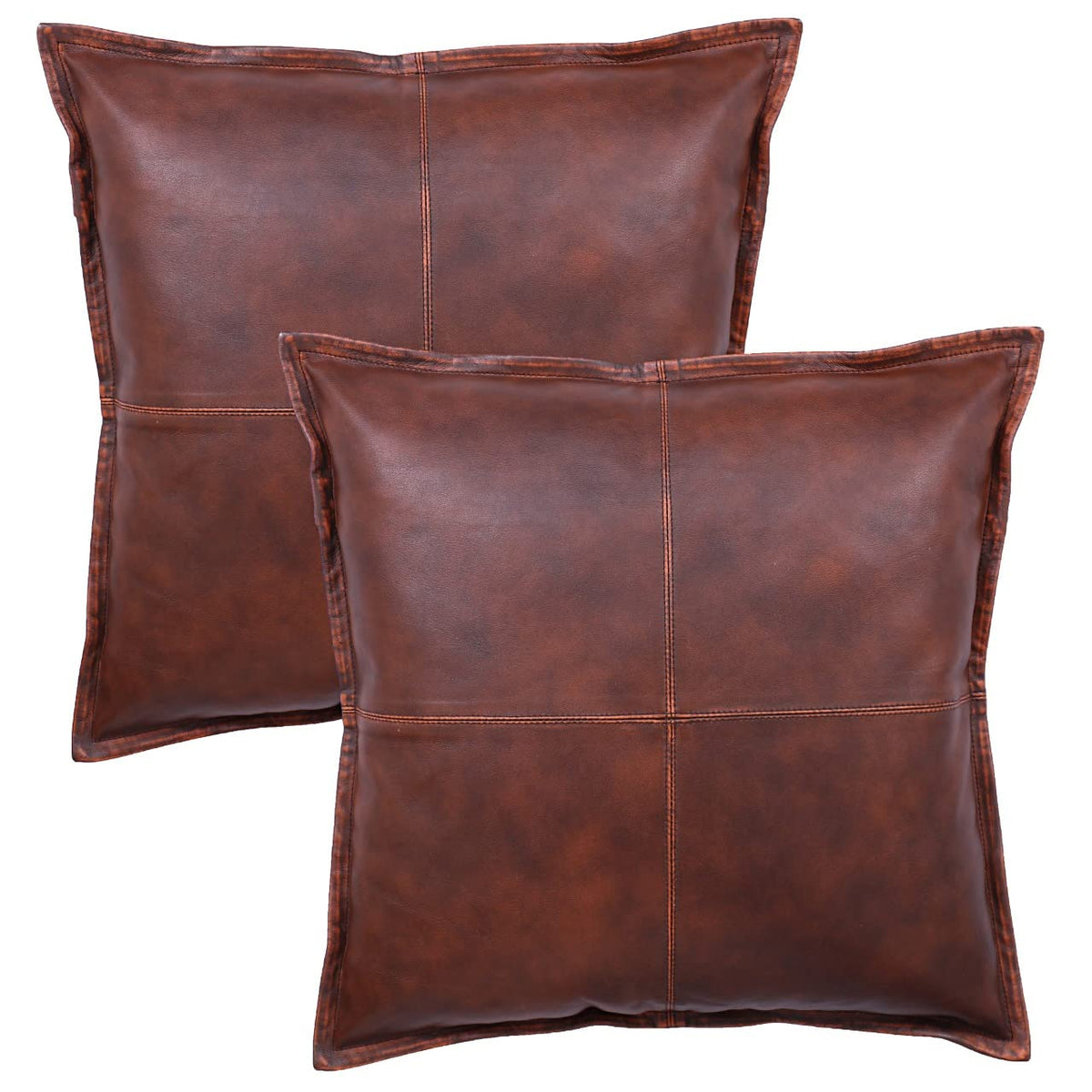 Lambskin Leather Pillow Cover