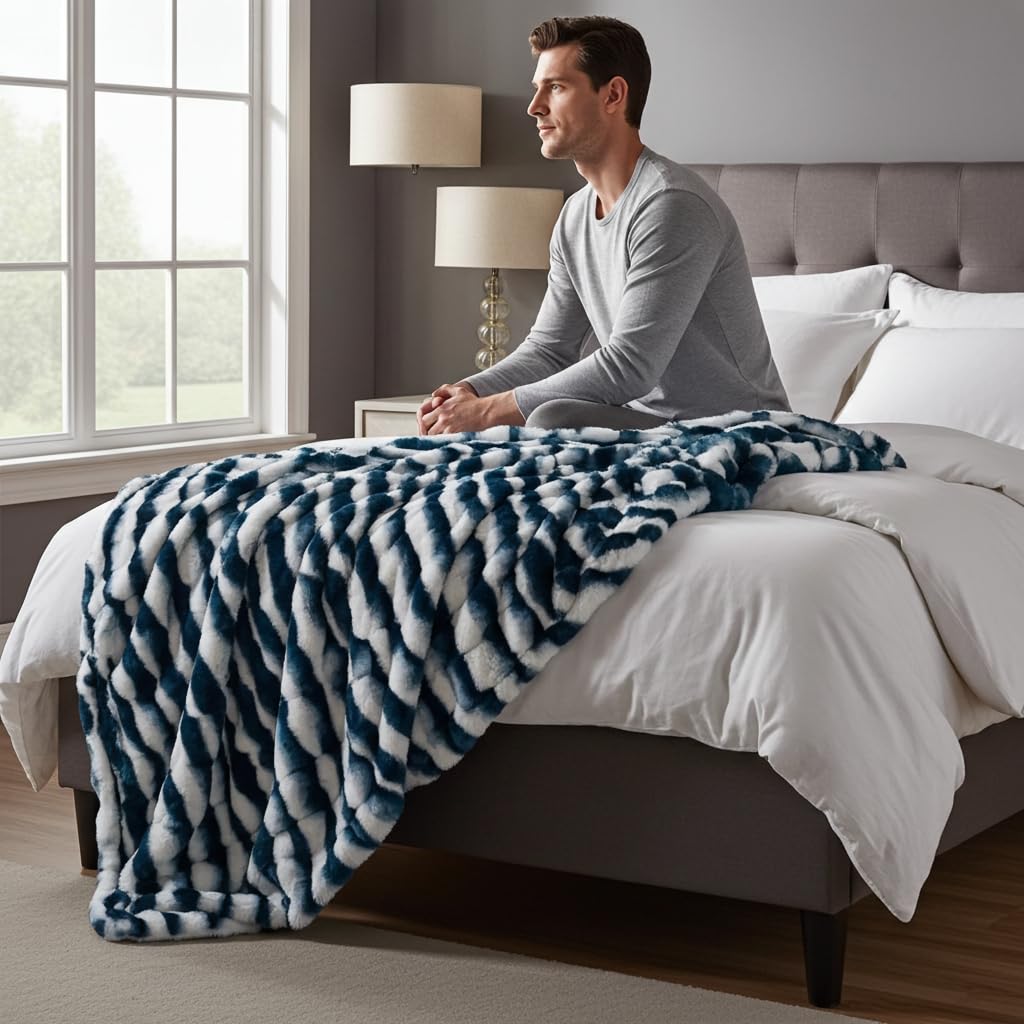 Luxury Faux Fur Throw Blanket