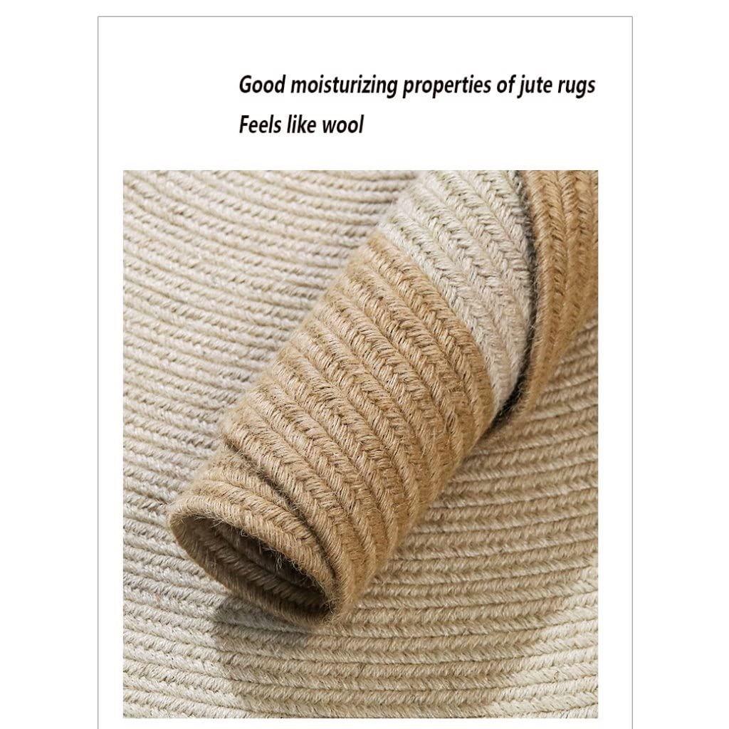 Hand-Woven Jute Round Rug