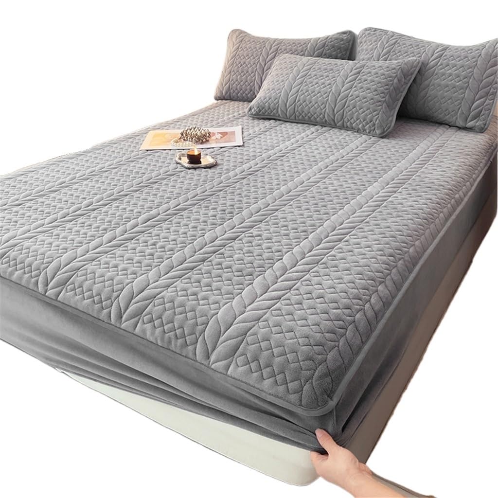 Coral Velvet Mattress Protector