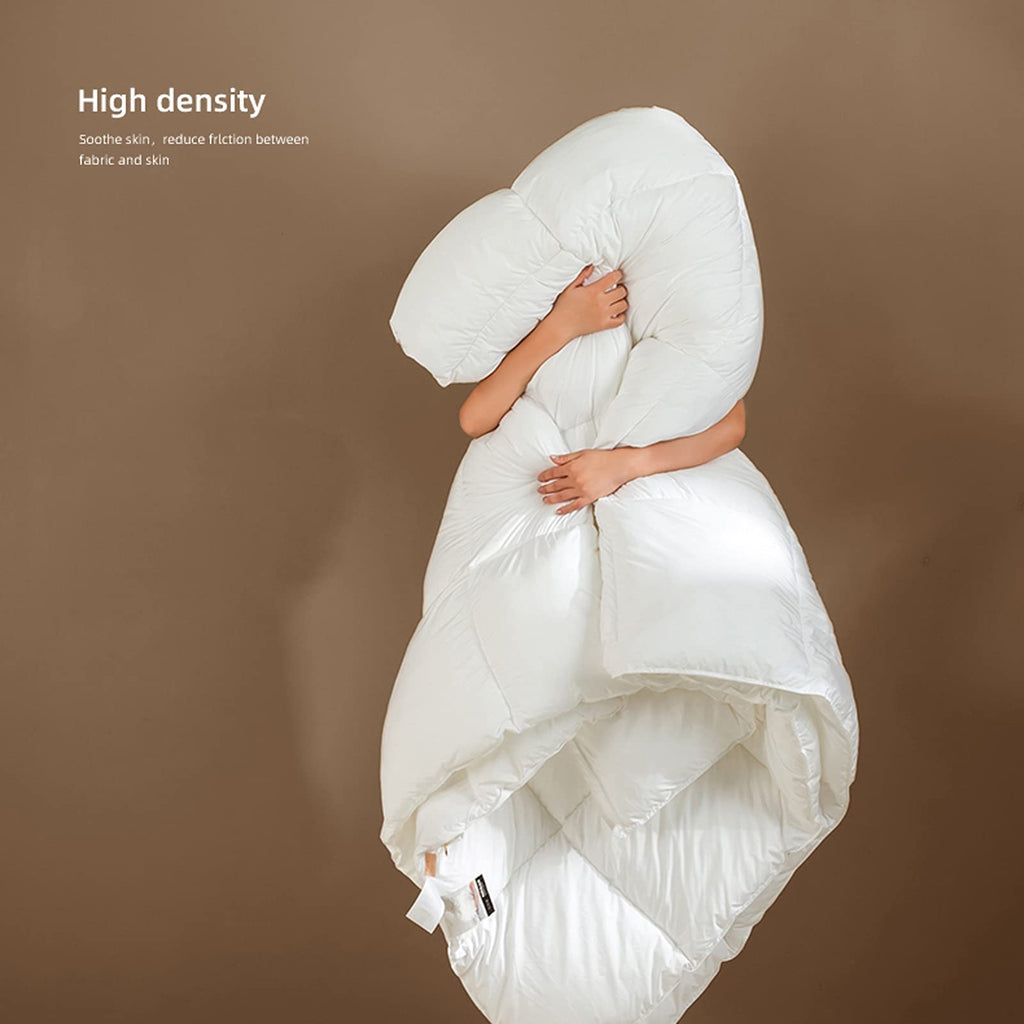 Luxury White Duck Down Comforter Set
