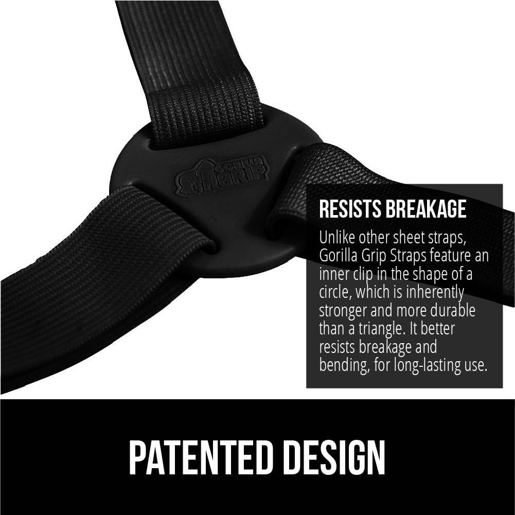GORILLA GRIP Patented Fitted Bed Sheet Holders for Corners
