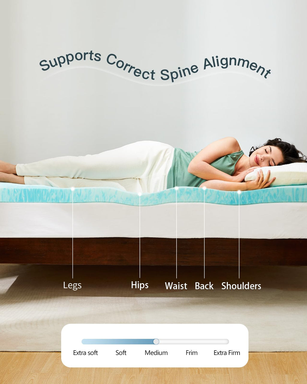 Cooling Gel Memory Foam Mattress Topper