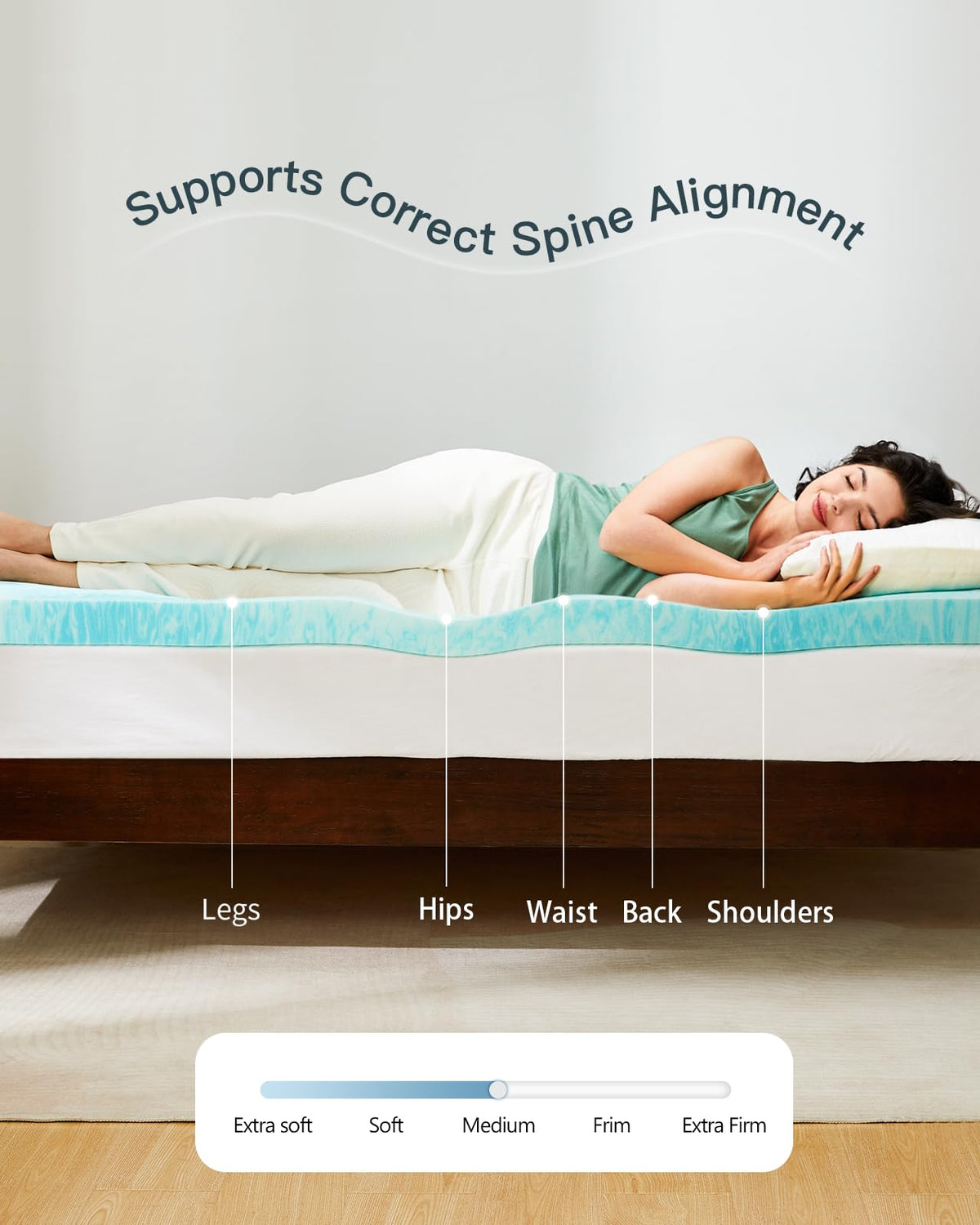 Cooling Gel Memory Foam Mattress Topper