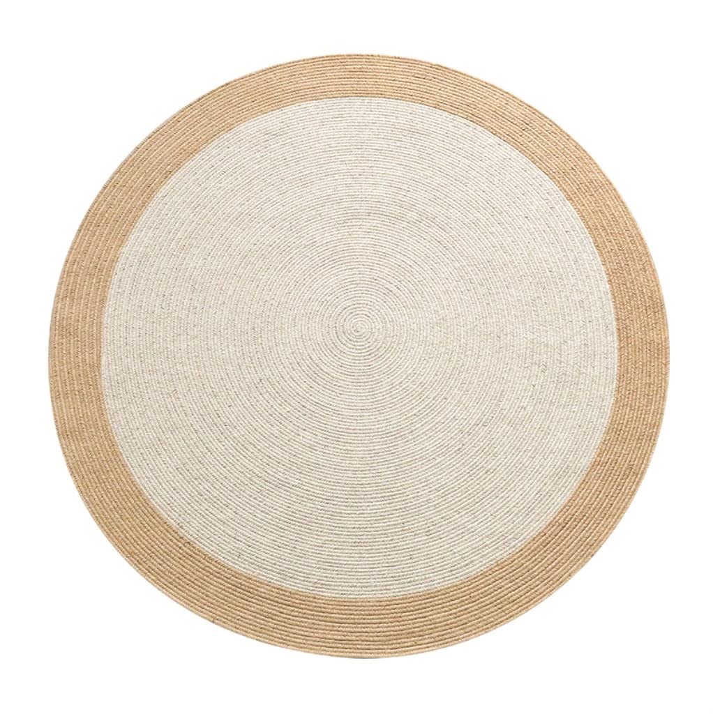 Hand-Woven Jute Round Rug