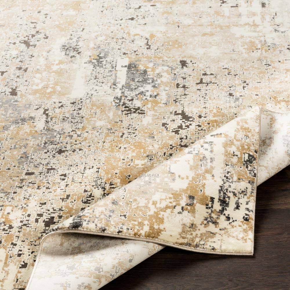 Surya Pune Modern Area Rug, 6'7" x 9'6", Beige, (7' x 10')