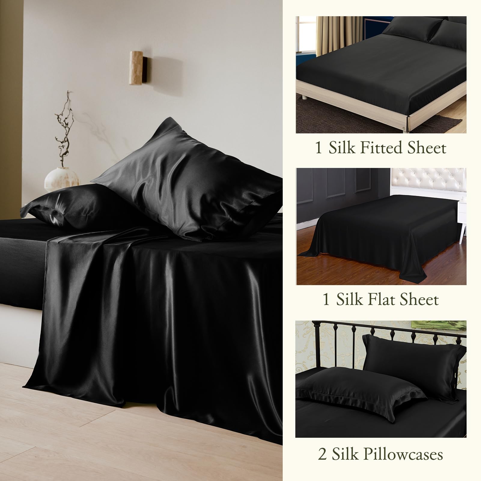 19 Momme Pure Silk Bedding Set