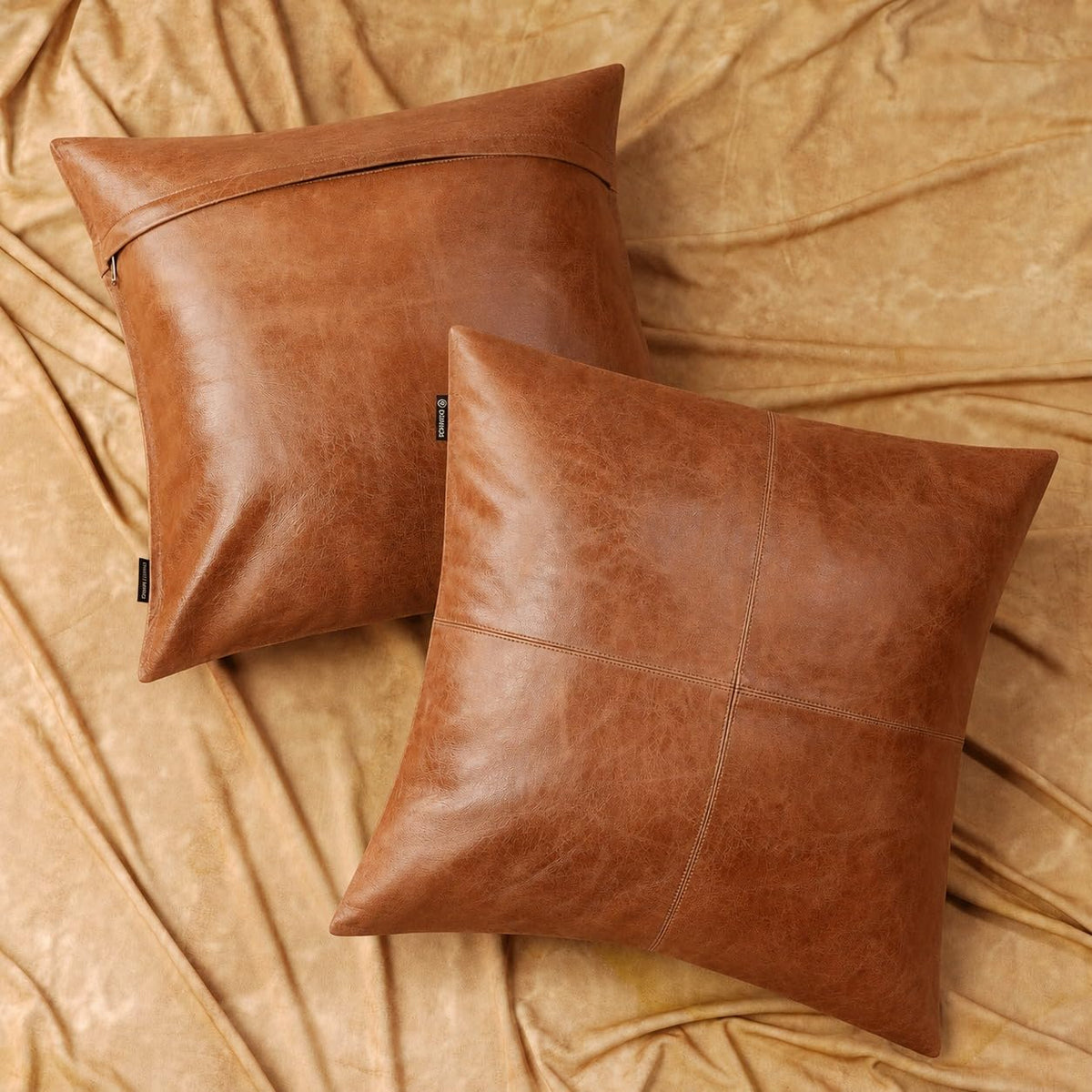 Lambskin Leather Pillow Cover