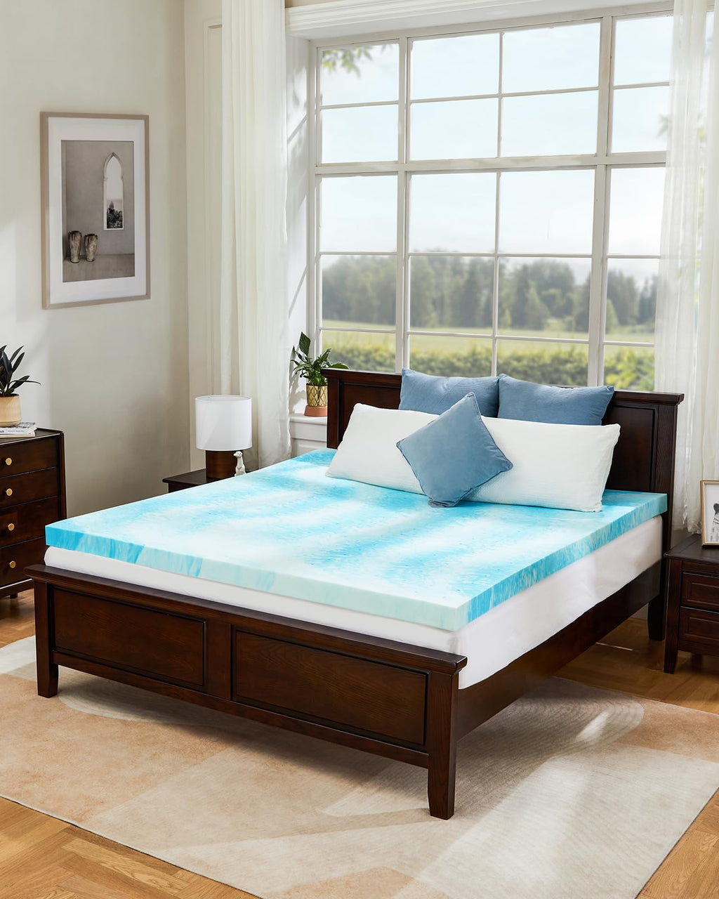 Cooling Gel Memory Foam Mattress Topper