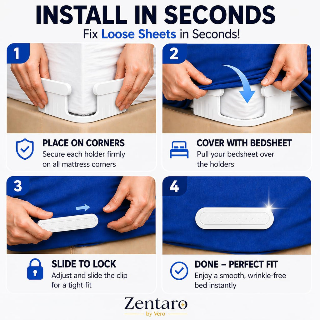 Non-Slip Bed Sheet Holder Clips