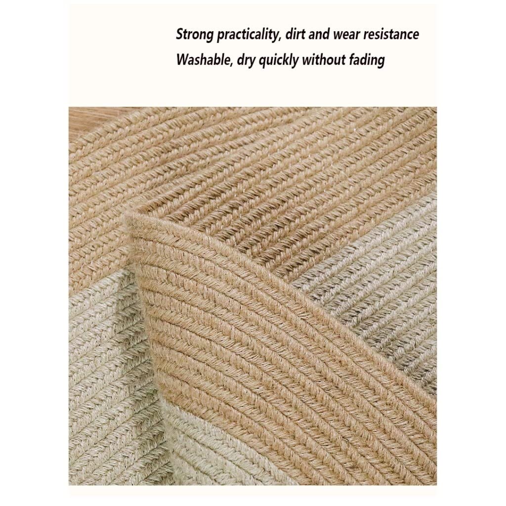 Hand-Woven Jute Round Rug