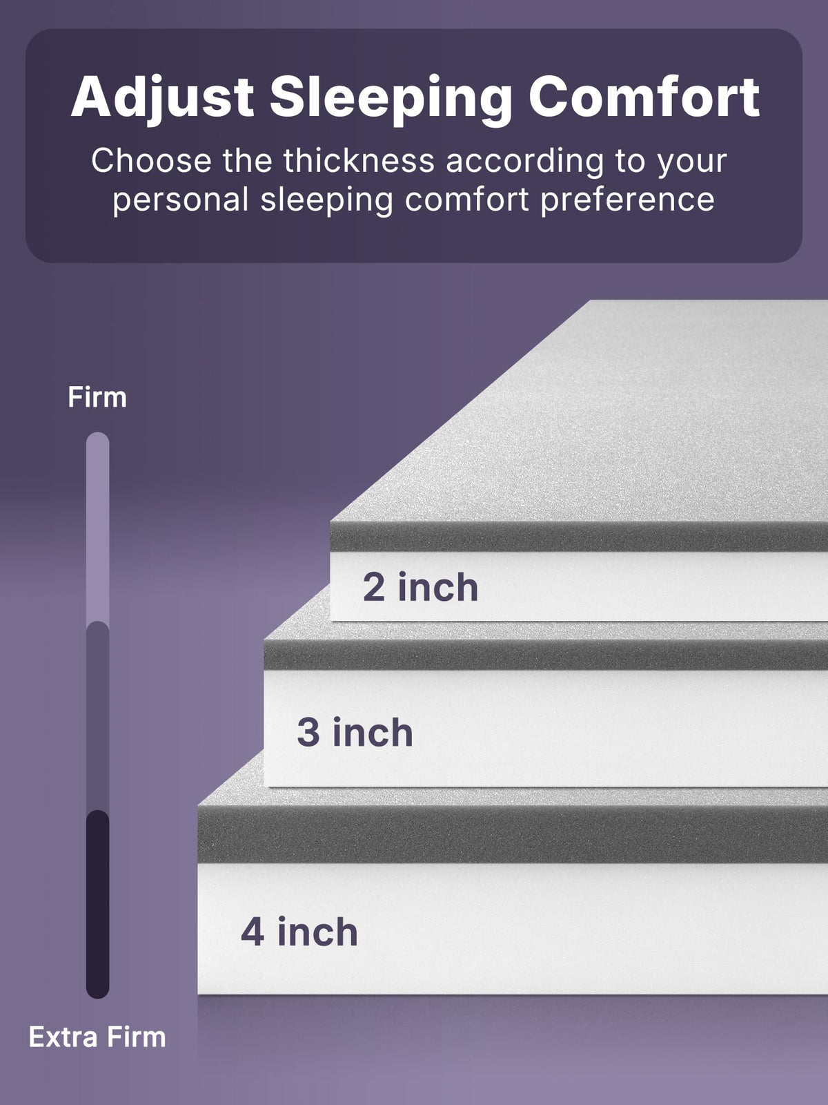 Firm Memory Foam Mattress Topper