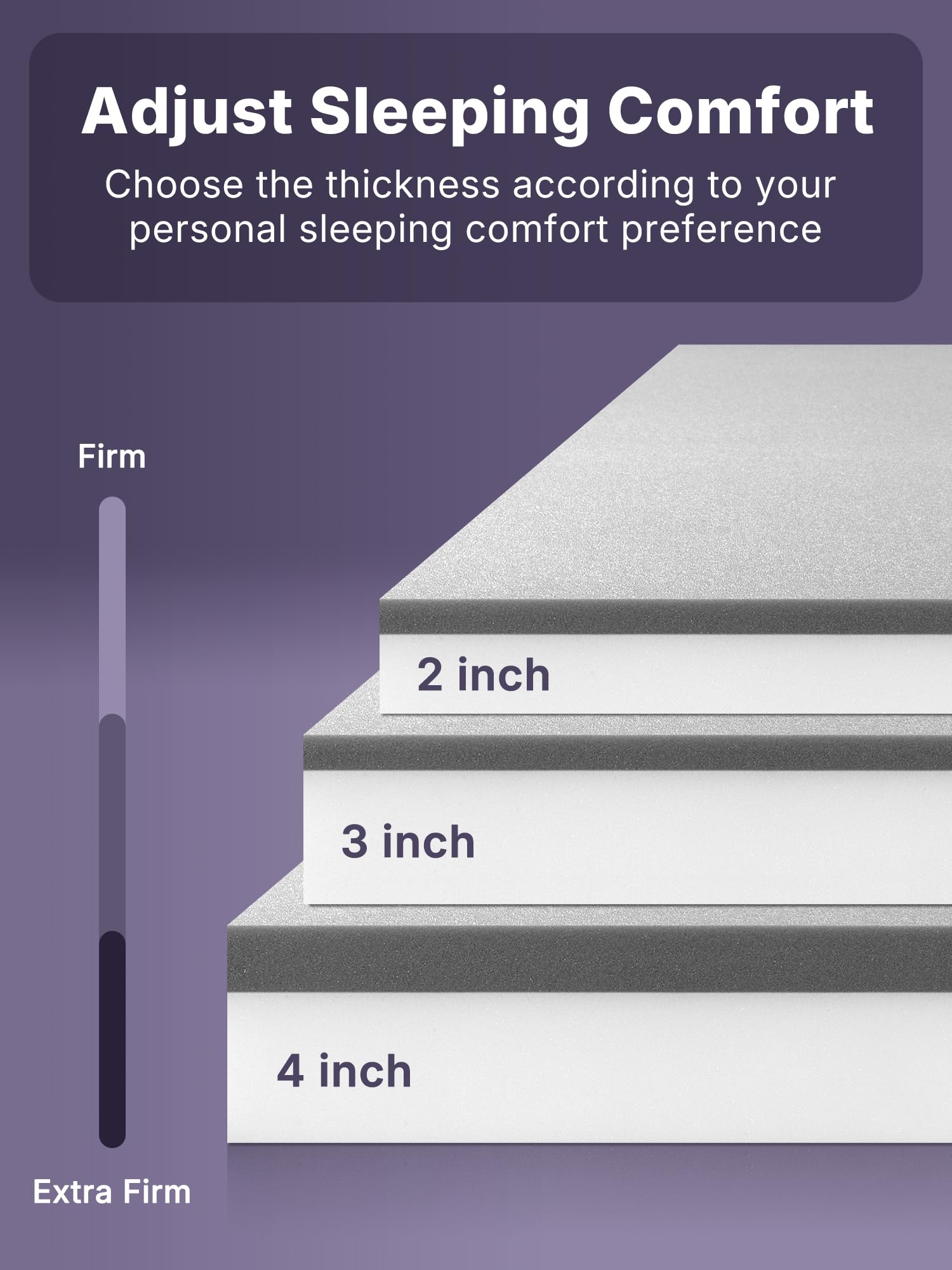 Firm Memory Foam Mattress Topper