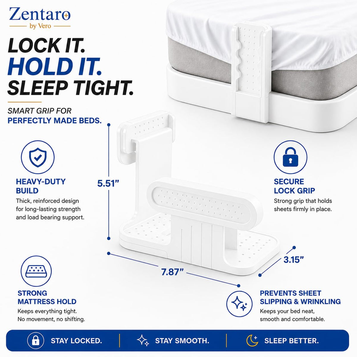 Non-Slip Bed Sheet Holder Clips