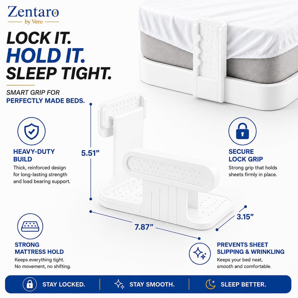 Non-Slip Bed Sheet Holder Clips