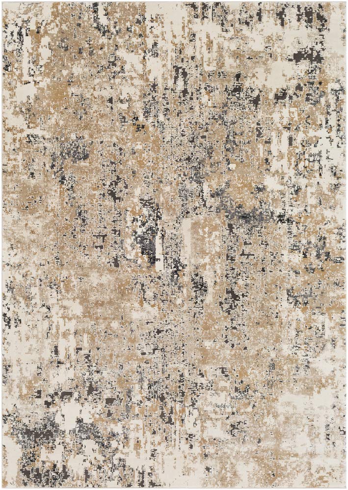 Surya Pune Modern Area Rug, 6'7" x 9'6", Beige, (7' x 10')