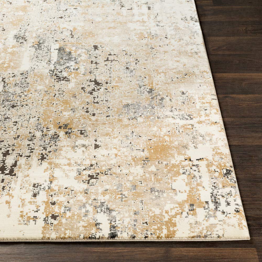 Surya Pune Modern Area Rug, 6'7" x 9'6", Beige, (7' x 10')
