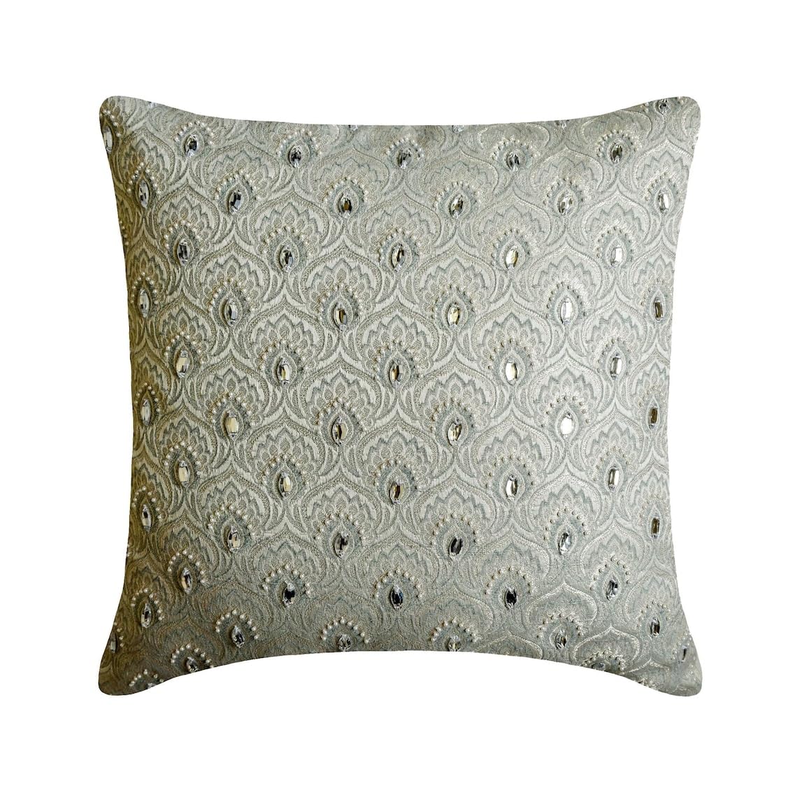The HomeCentric Designer Throw Pillow Covers Silver 3