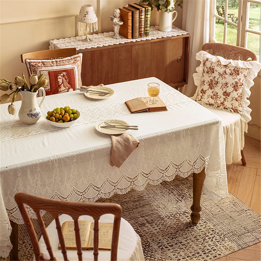 Lace Embroidered Tablecloth