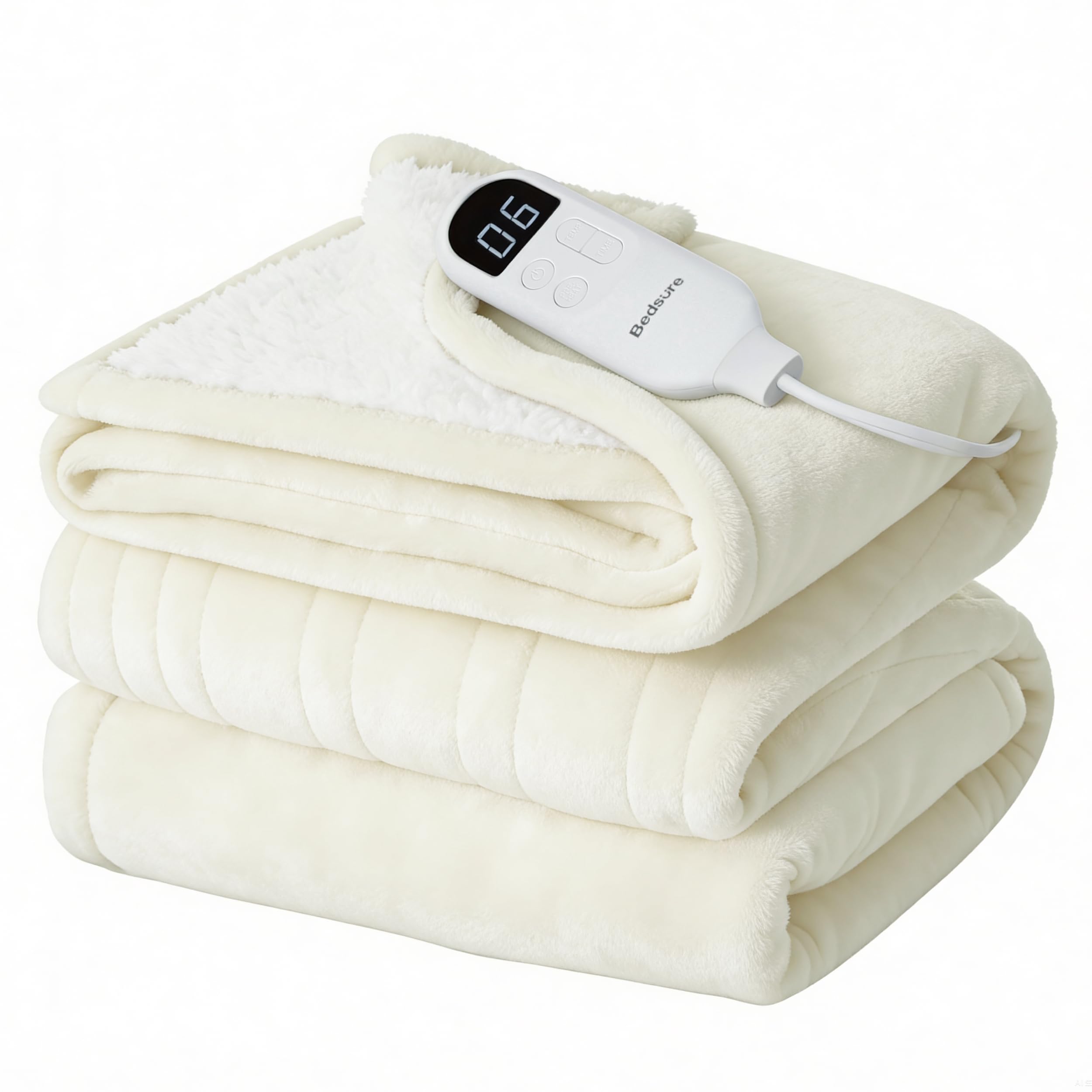 Bedsure Heated Blanket with Preheate Function