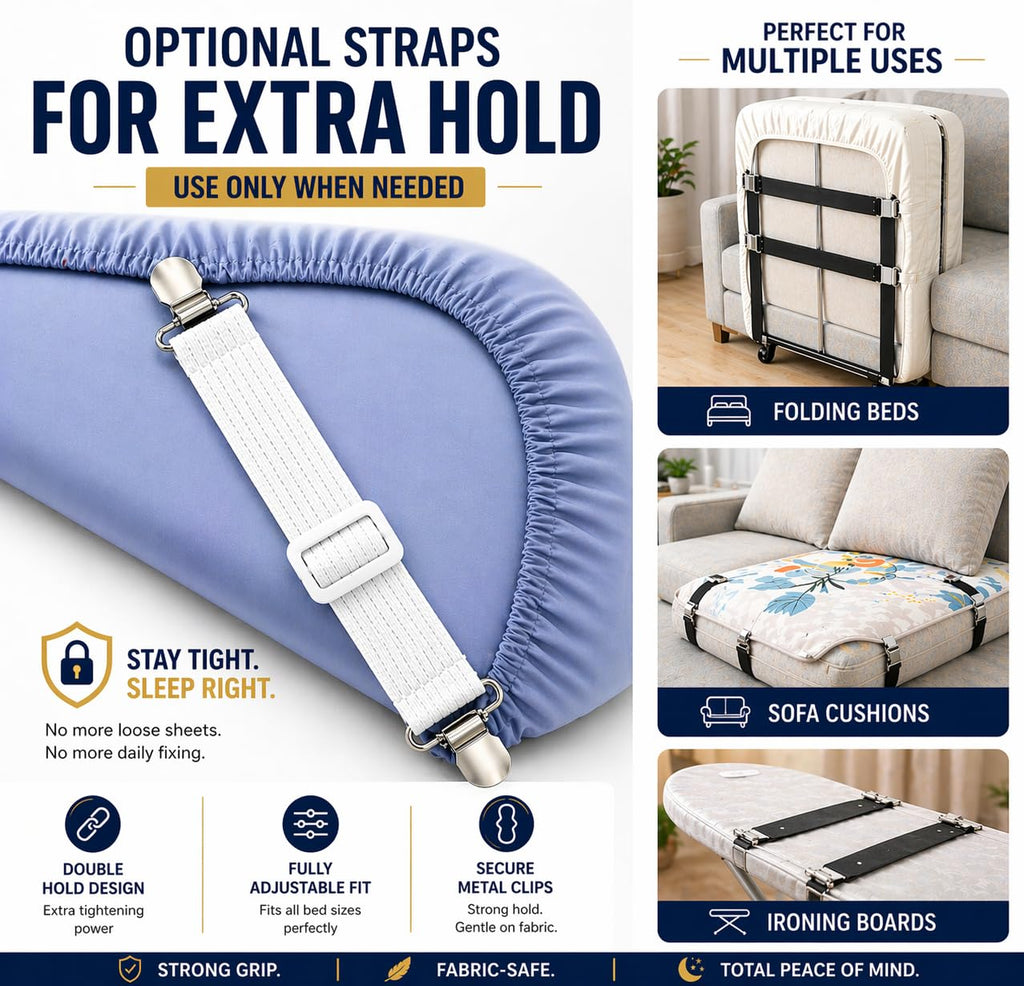 Non-Slip Bed Sheet Holder Clips
