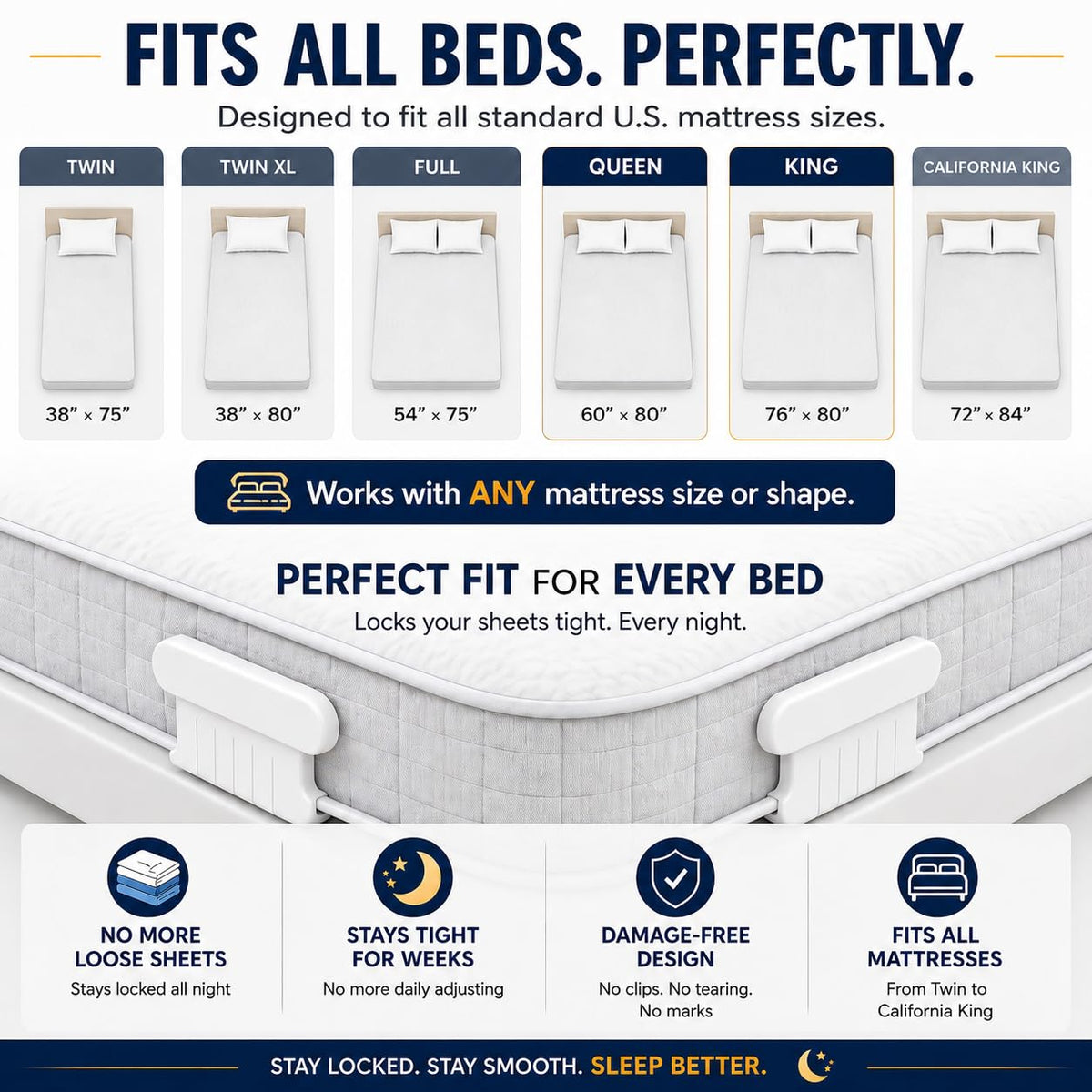 Non-Slip Bed Sheet Holder Clips