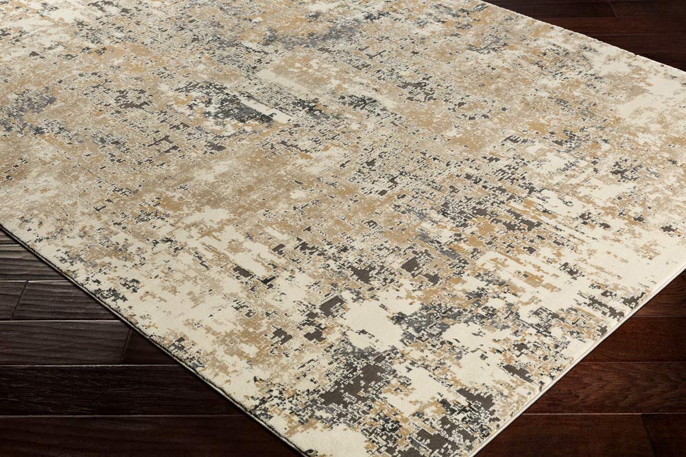 Surya Pune Modern Area Rug, 6'7" x 9'6", Beige, (7' x 10')