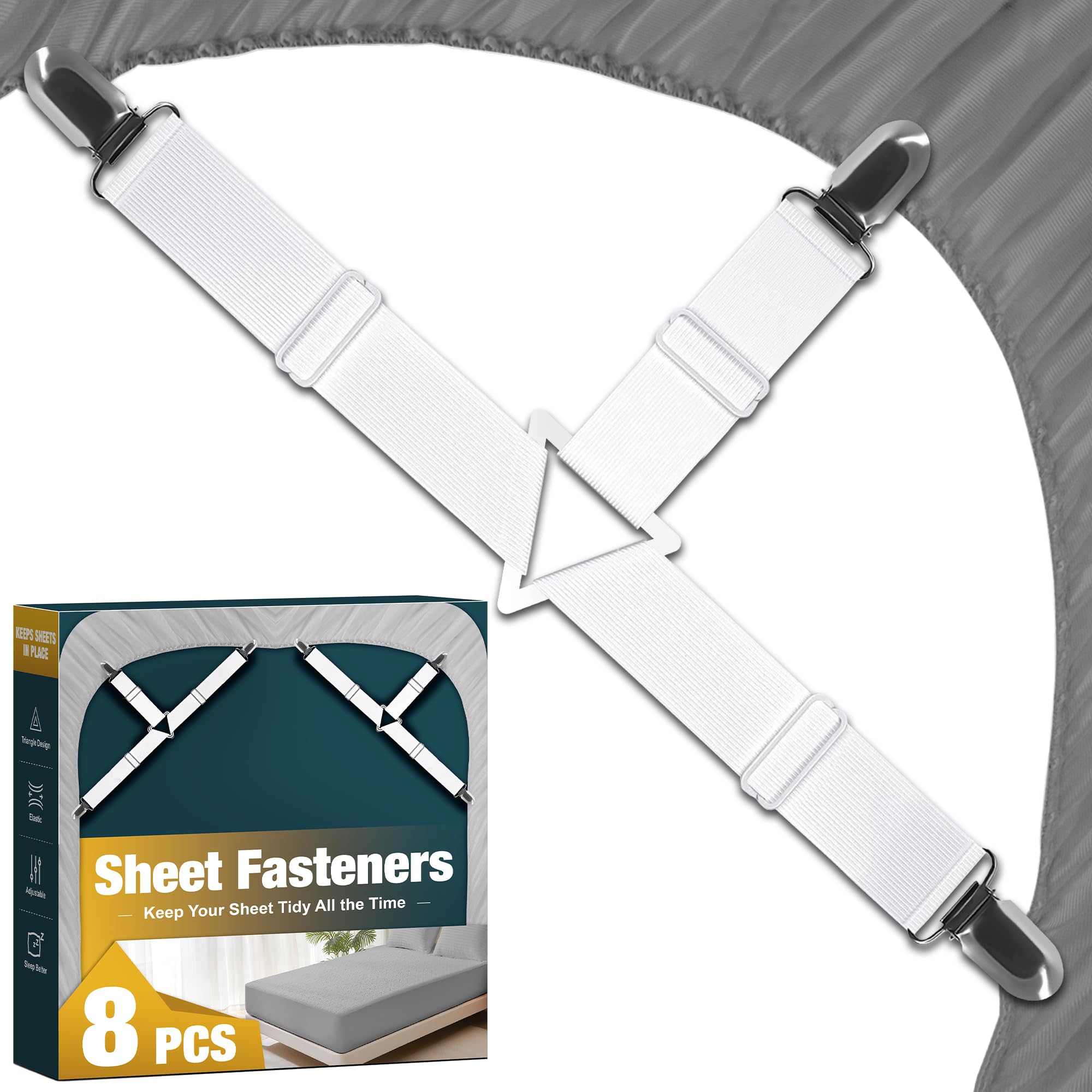 Adjustable Bed Sheet Fasteners
