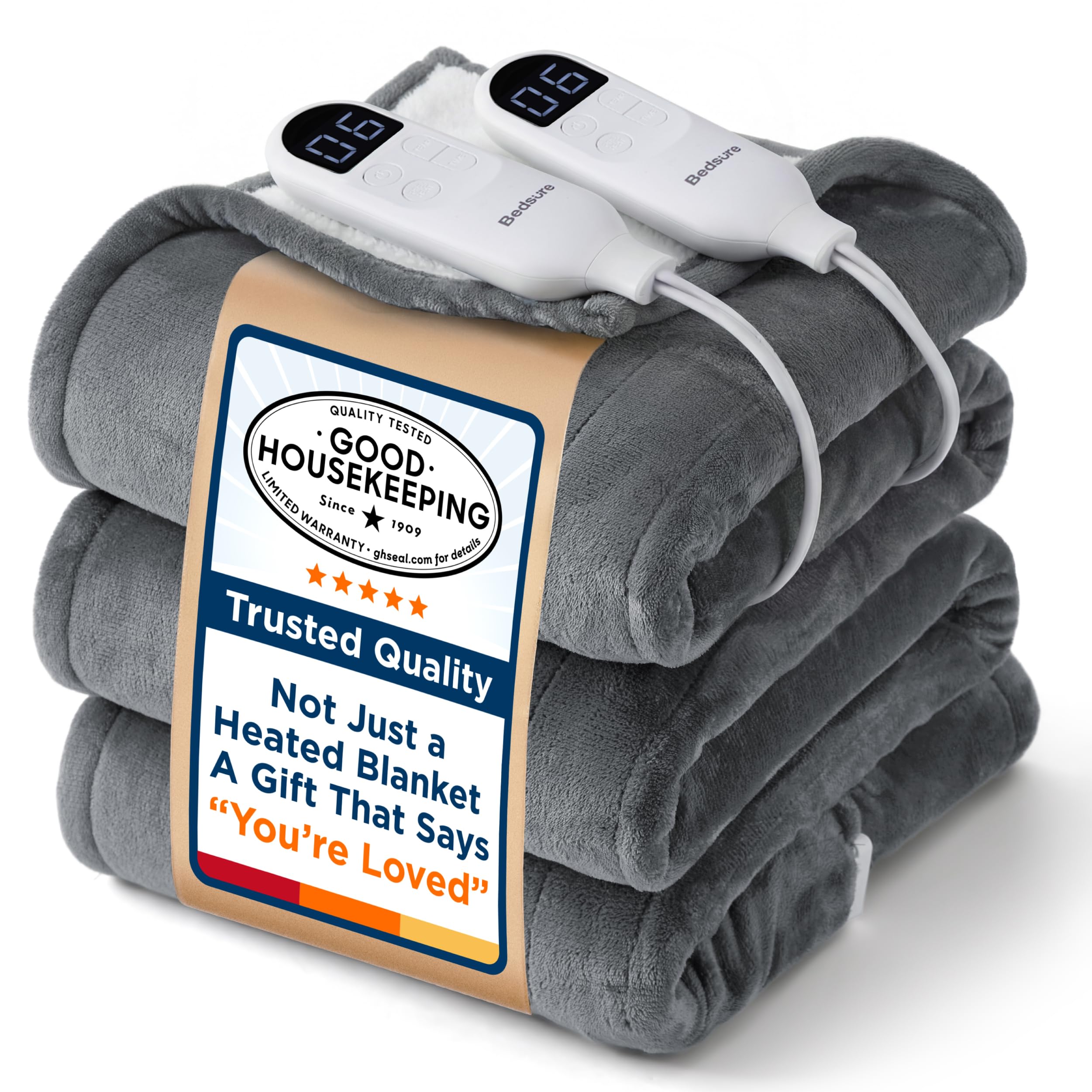 Bedsure Heated Blanket with Preheate Function