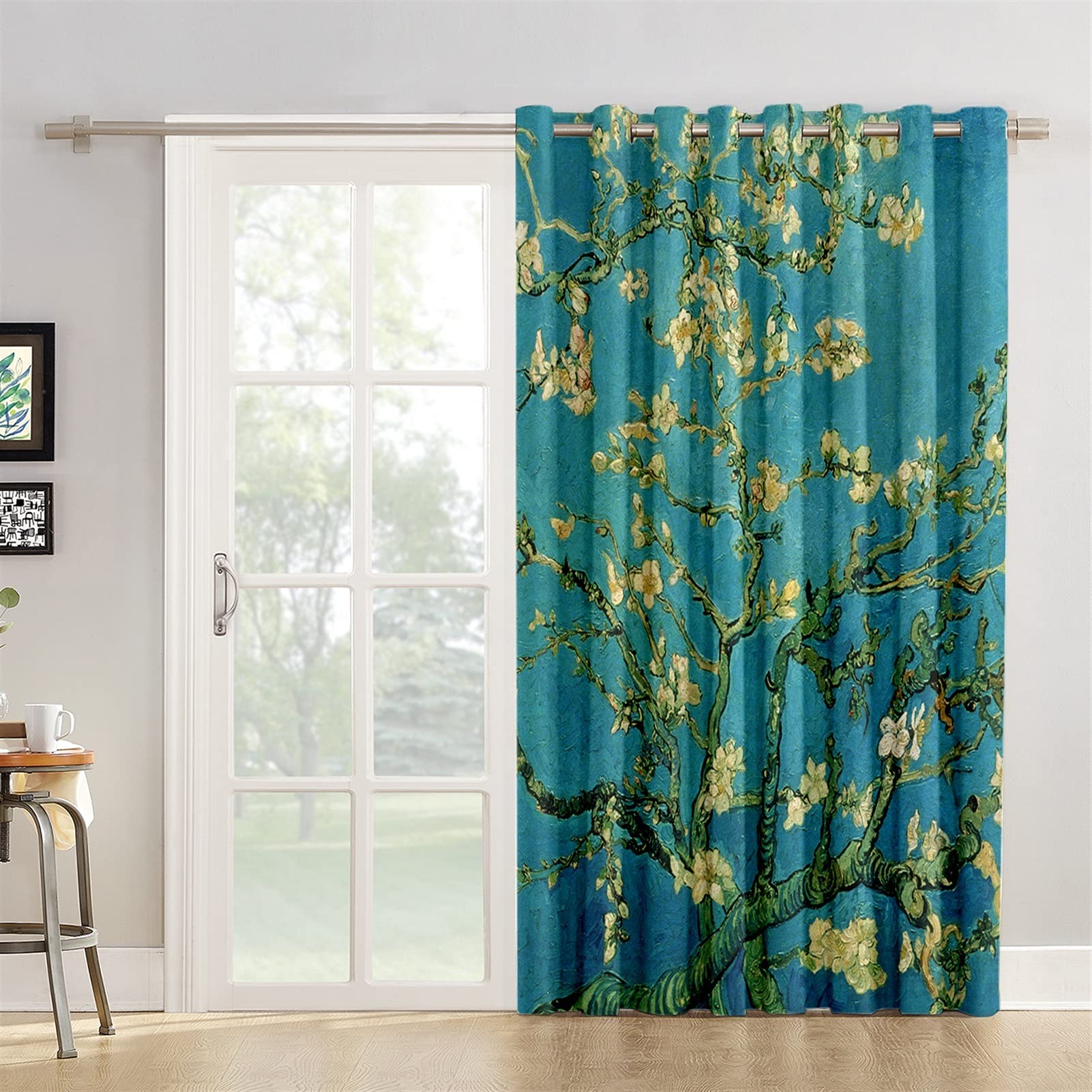 Floral Blackout Curtain Panel