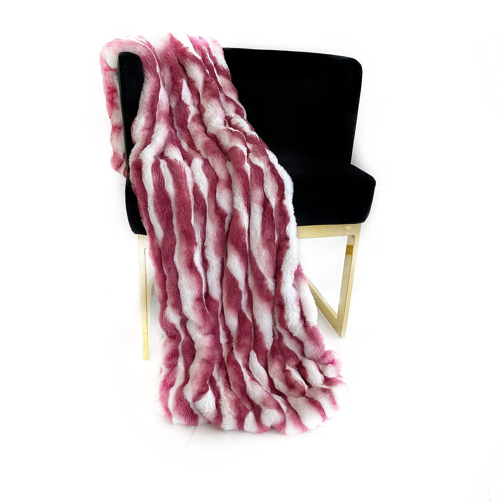 White Faux Fur Throw Blanket
