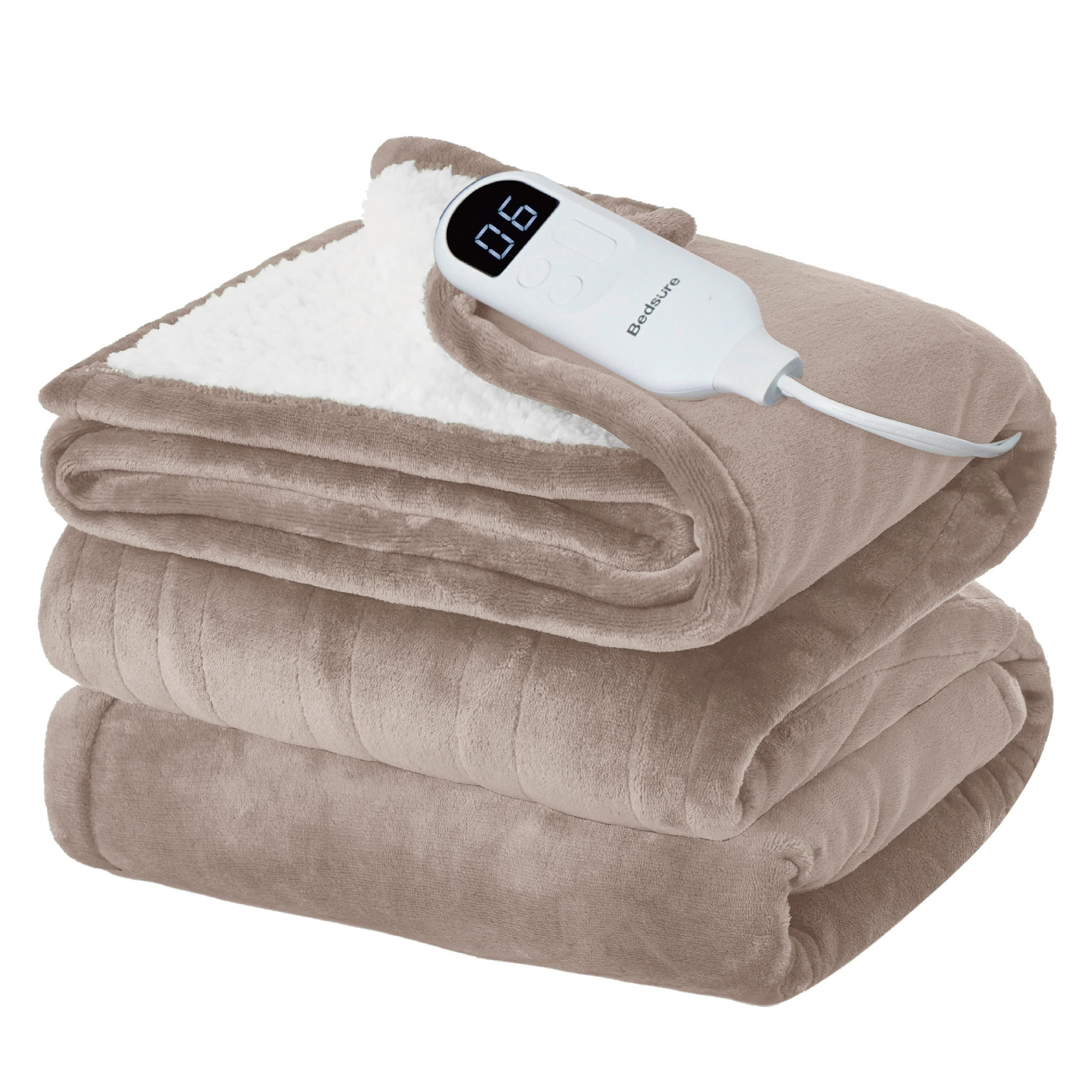 Bedsure Heated Blanket with Preheate Function