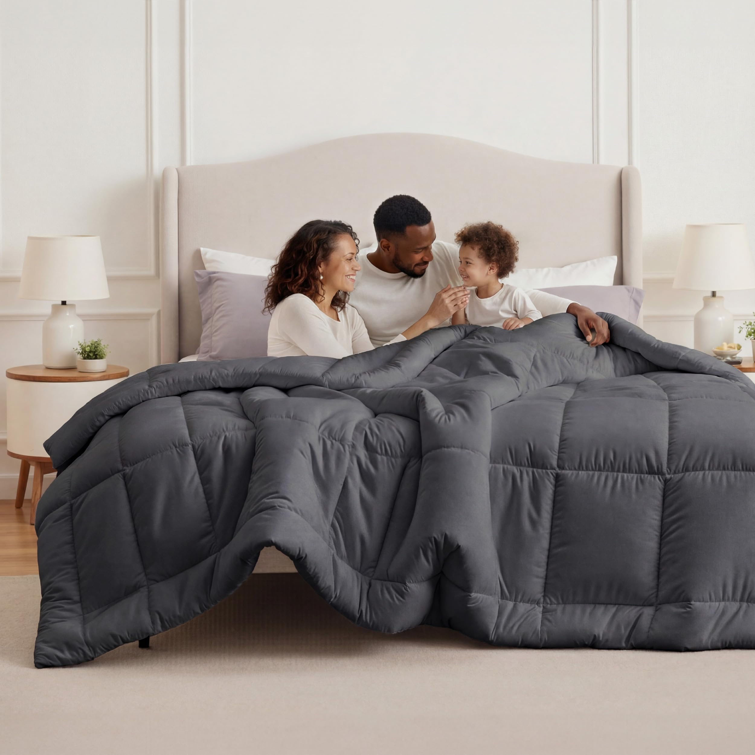 Bedsure Comforter Duvet Insert, Quilted Bedding Blanket, Oeko-TEX